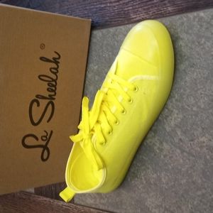 Yellow sneakers